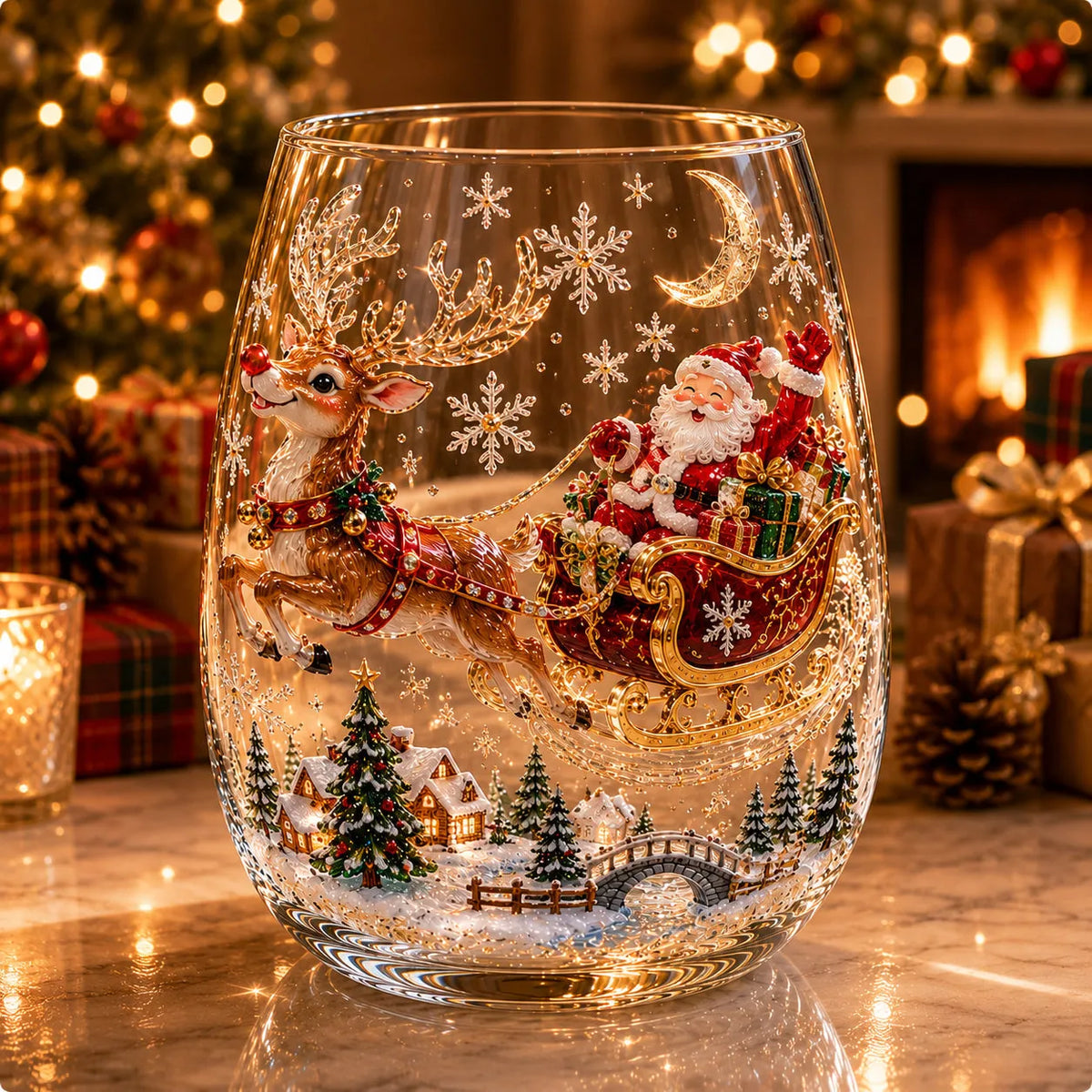🎅Magical Christmas Glass Cup Collection
